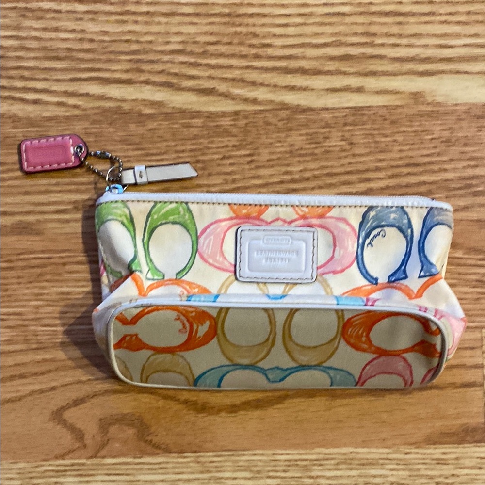 Coach makeup bag